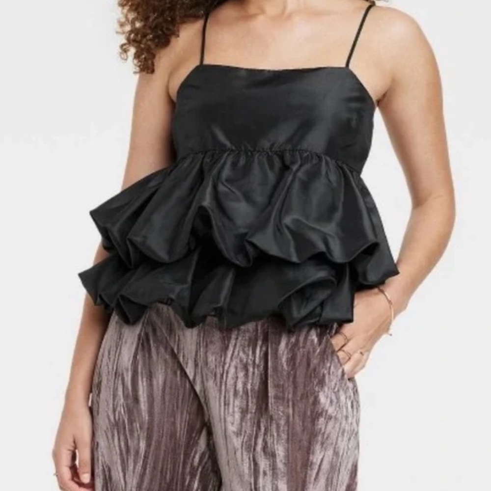 A New Day Tiered Bubble Tanktop